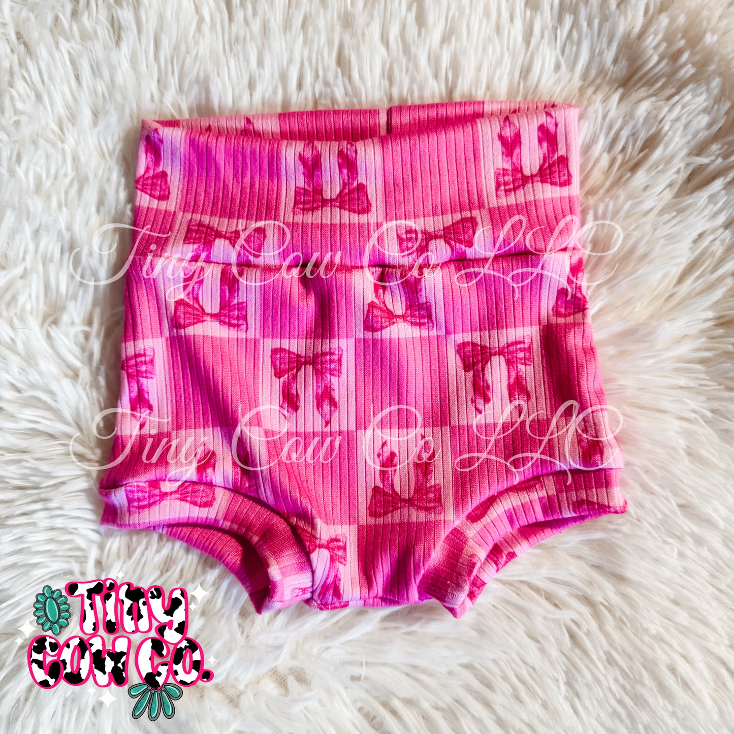 0-3m Pink Checkered Bummies