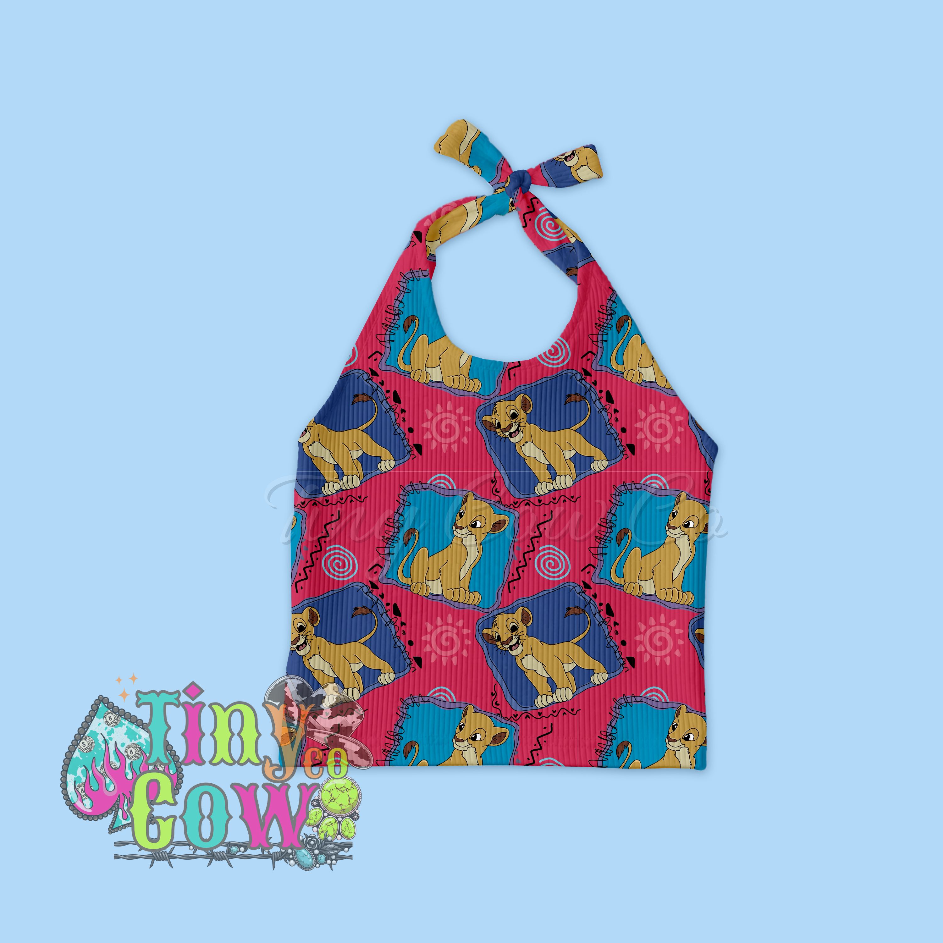 Vintage Lion King Halter Top