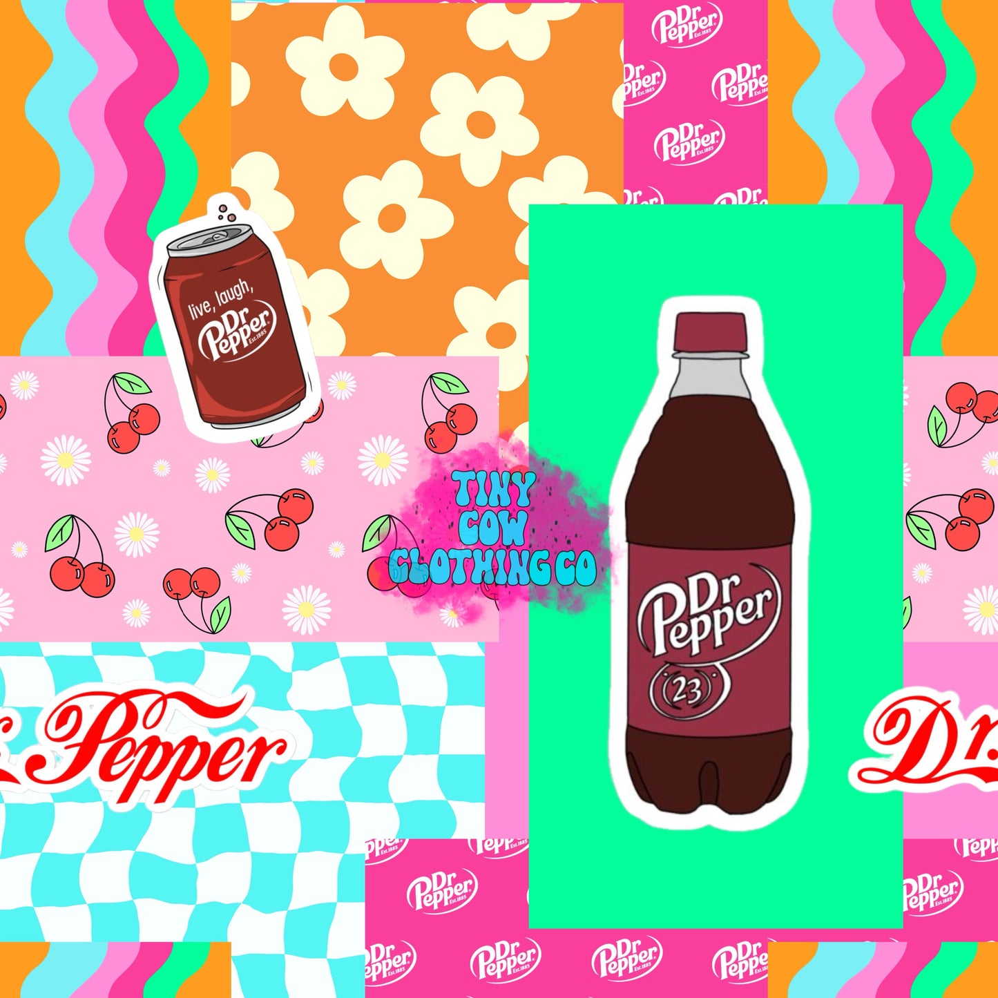 Dr Pepper Patchwork Aria Dress