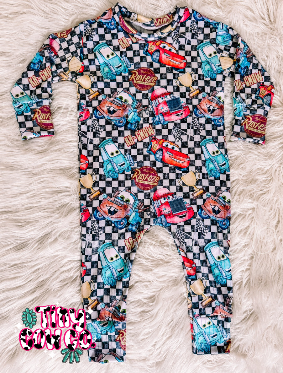 12-18m Cars Adler Romper