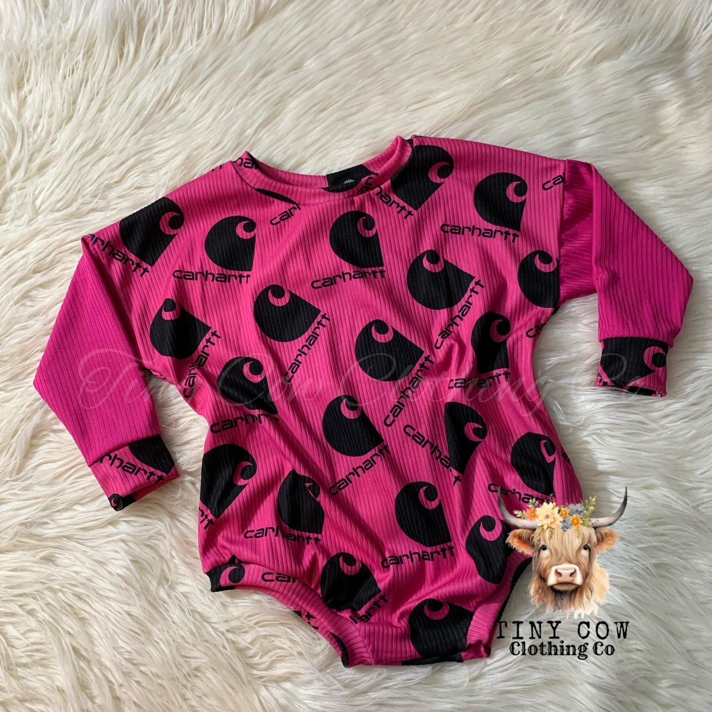 2T Pink Carhartt Sweater Romper