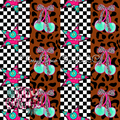 Blue Checkered Leopard Cherries