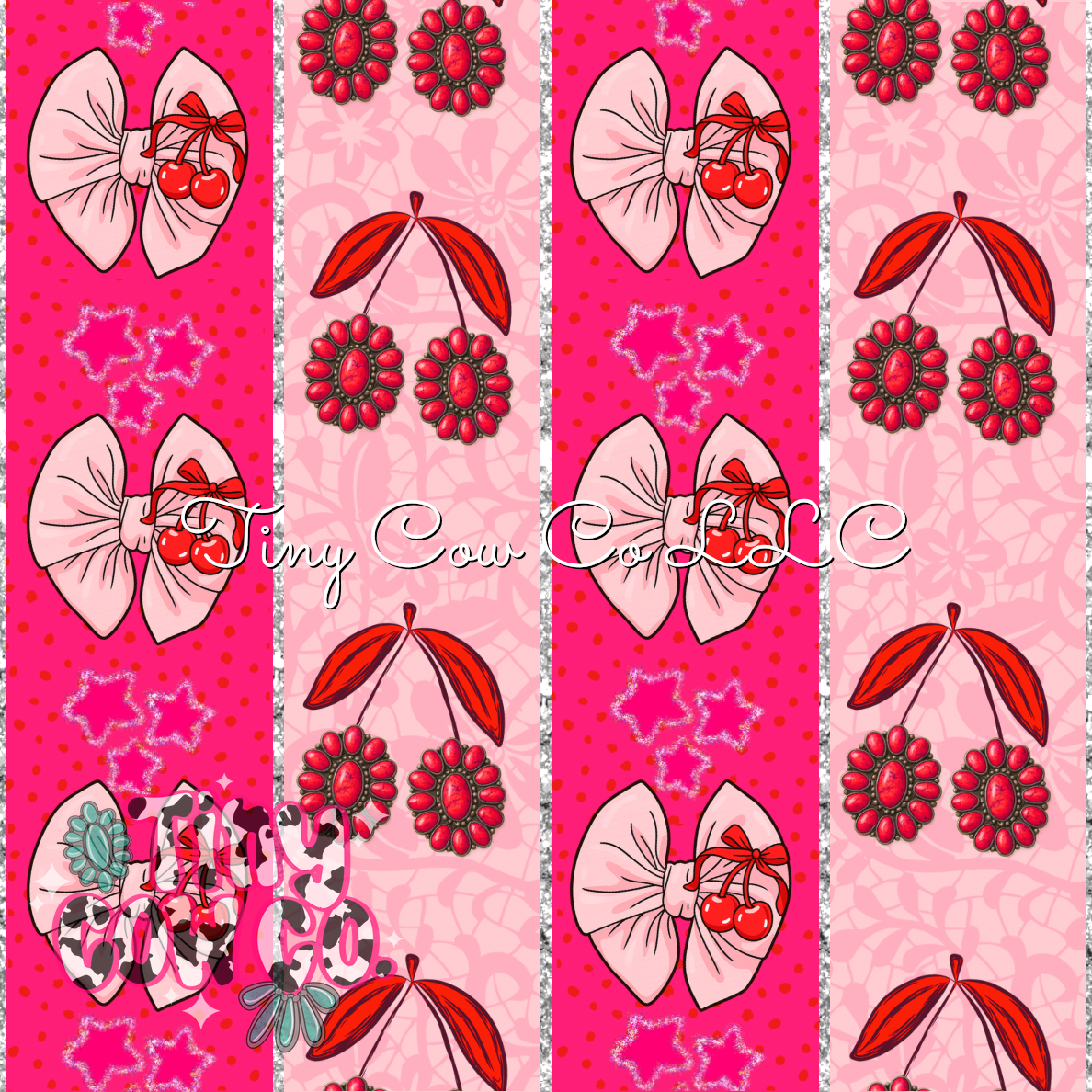 Pink Cherry Bows