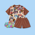 Brown Cars Comfy Set