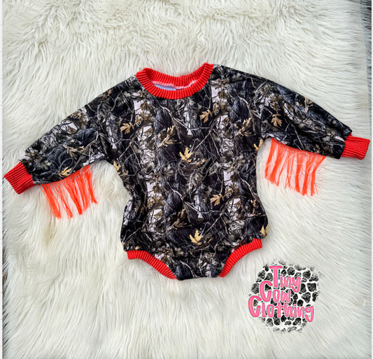 18-24m Camo Sweater Romper