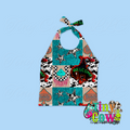 Bucking Horse Patchwork Halter Top