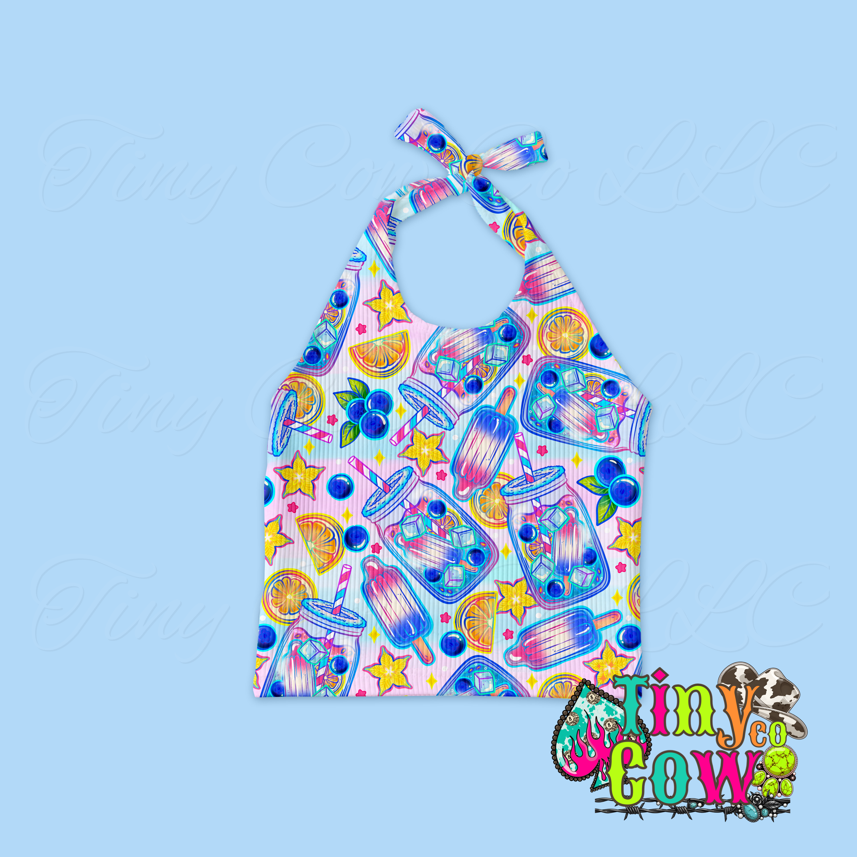 Summer Lemonade Halter Top