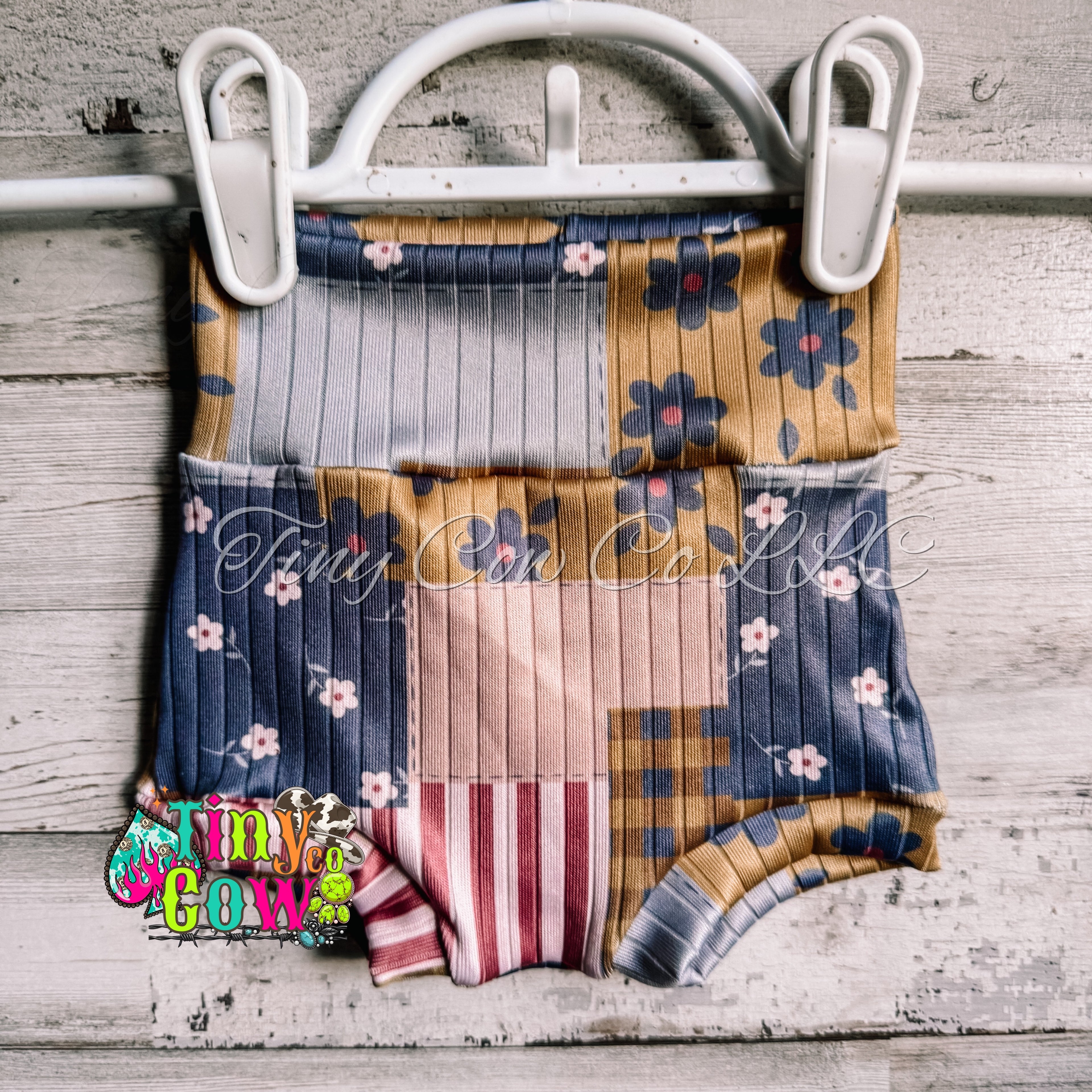 0/3m Boho Patch Bummies