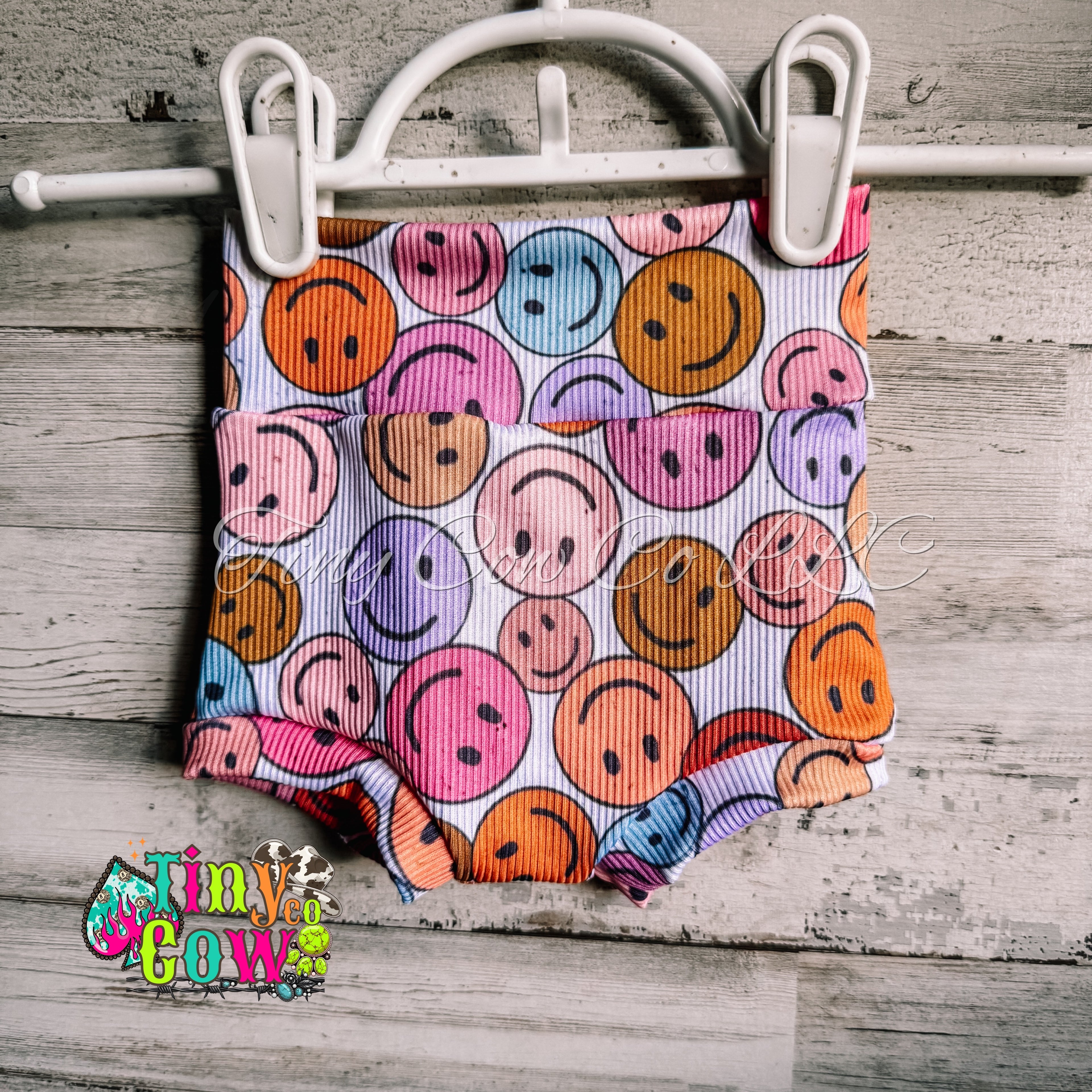 3/6m Boho Smileys Bummies