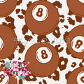 Brown 8 Ball Leopard