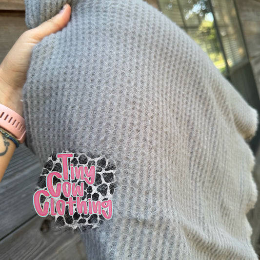 Gray Sweater Knit MTO